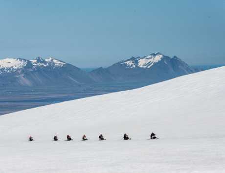 Média réf. 3456 (3/4): Motoneige sur le glacier Vatnajökull