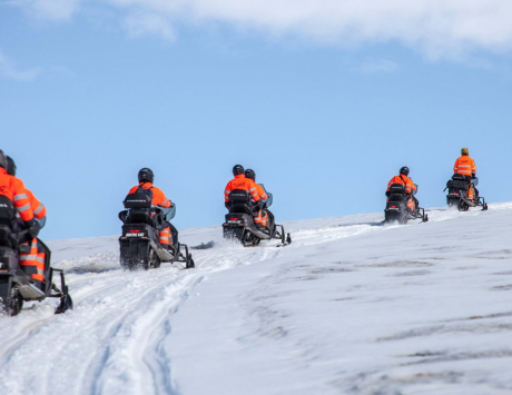 Média réf. 3492 (3/5): Motoneige sur le glacier Myrdalsjökull