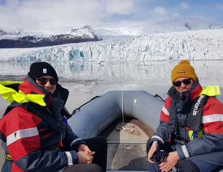 Média réf. 3495 (2/4): Croisière en zodiac entre les icebergs à Fjallsarlon